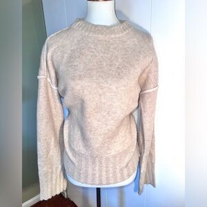 Cozy Crewneck Sweater in Light Beige
